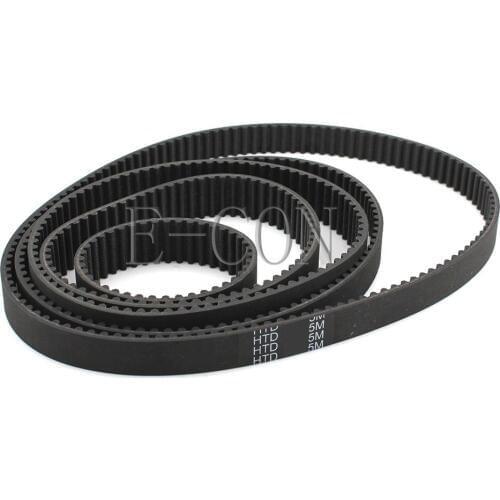 1pcs HTD5M Timing Belt Cogged Rubber Geared Closed Loop 15mm/20mm/25mm Wide 900-945mm Internal Perimeter