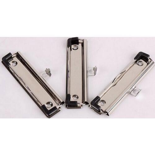 Creative 10pcs Metal 10cm Board Clips High Quality Metal Binder WordPad Clips Free Shipping School Office New Spring Clip