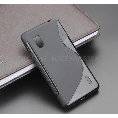 2 Color S Line Gel TPU Slim Soft Anti Skiding Case Back Cover For LG Optimus G E975 E973 Mobile Phone Rubber silicone Bag Cases