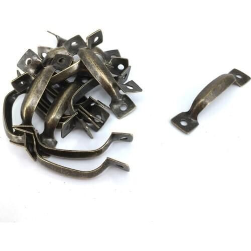 20PCS 52mm Antique Bronze Iron mini metal pulls decorative gift Jewelry box Drawer Cabinet Handle Vintage