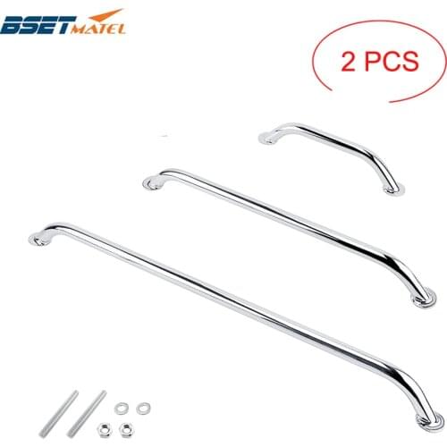 2X Marine Grade SS 316 Grab Handle Door Handrail Grip Rail Grab Bar Handle with bolt Boat Hatch Yacht Marine Bathroom Hardware