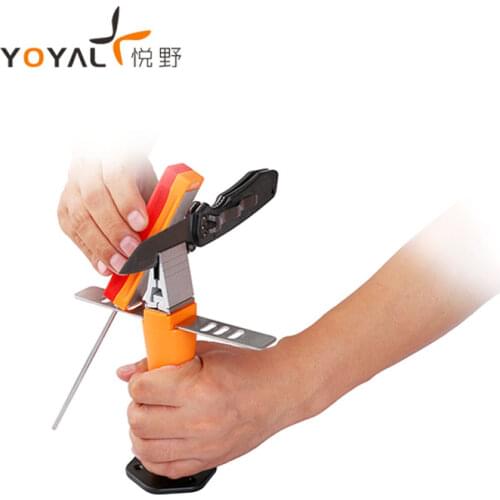 YOYAL Diamond outdoor Knife sharpener adjustable angle sharpener set fast open blade portable whetstone Grinder machine-TY1811