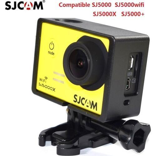 Clownfish For Sj5000 Frame Case Original Sjcam SJ5000X Plus Wifi Protective Border Sport Camera Quick release Base Mount Screw