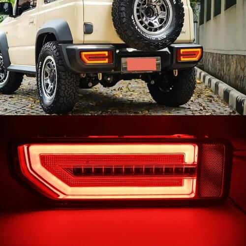 CSCSNL 1 Pair LED reflector Tail Lamp for Suzuki JIMNY 2019 2020 Taillight Rear Lamp Parking Brake light Flow Turn Signal
