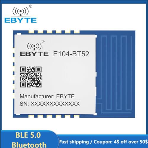 DA14531 2.4GHz BLE 5.0 Bluetooth to UART Module Low Power Consumption Wireless Transceiver Module EBYTE E104-BT52