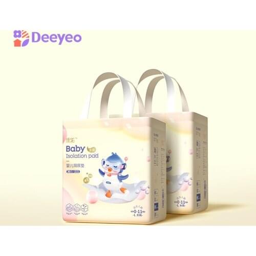 Deyo Baby Disposable Urine Pad Infant Toddler Waterproof Breathable Changing Crawling Mat for Bed Sofa 2 Packs