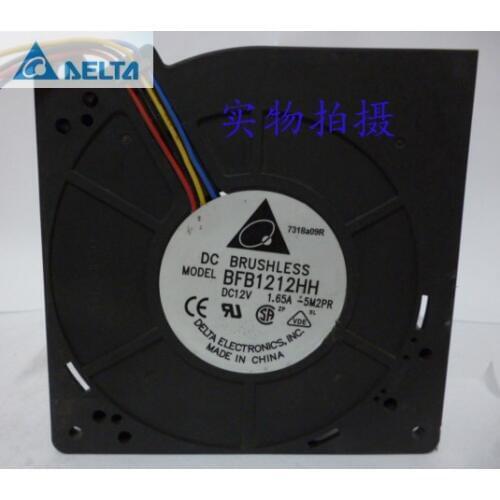 For delta BFB1212HH 12CM 12032 12V 1.65A 4-pin blower Server Inverter Cooling fan