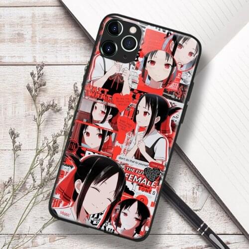 Kaguya sama Kaguya Shinomiya anime Soft TPU Glass Phone Case for IPhone SE 6s 7 8 Plus X Xr Xs 11 12 Mini Pro Max Samsung