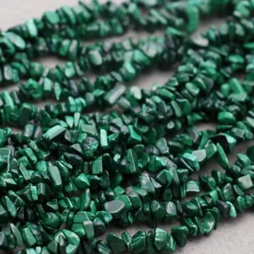 Stones Irregular Green Malachite Broken beads loose Accessories Ethnic style Bracelet Accessories for women girls Ladies