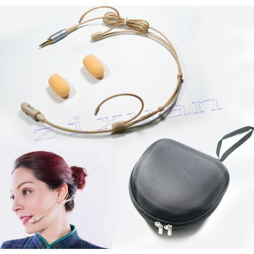 Classical Cardioid Wireless Headset Microphone for PC Computer Laptop Stage Performance Mics Beige Mike