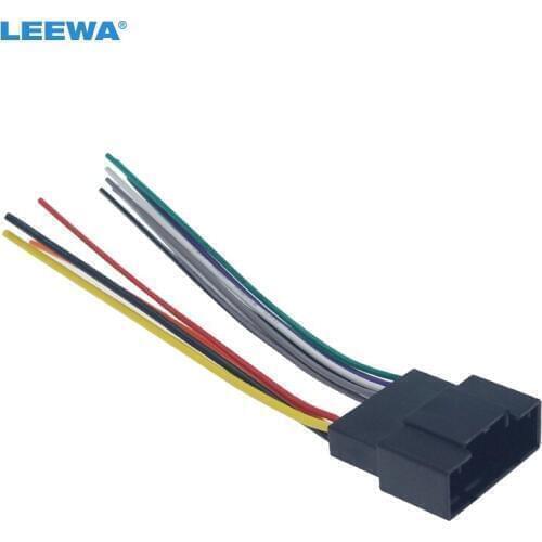 LEEWA Car Stereo Audio Wiring Harness Adapter Transfer Line For Buick Excelle GT 2018 CD/DVD Radio Wire Cable #CA6131