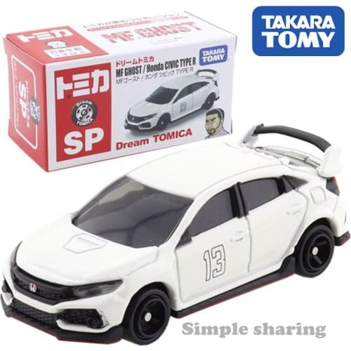 Takara Tomy Dream Tomica SP MF Ghost / Honda Civic TYPE R Cars Hot Pop 1:64 Kids Toys Motor Vehicle Diecast Metal Model