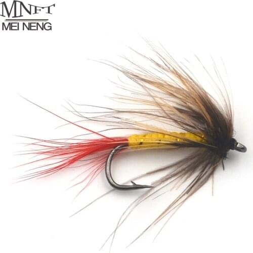 MNFT Hot Sale 10Pcs/Lot 7# Artificial Bait for Tout Fly Fishing Outdoor Sports Fishing Flies Dry Fly Tackle Lures
