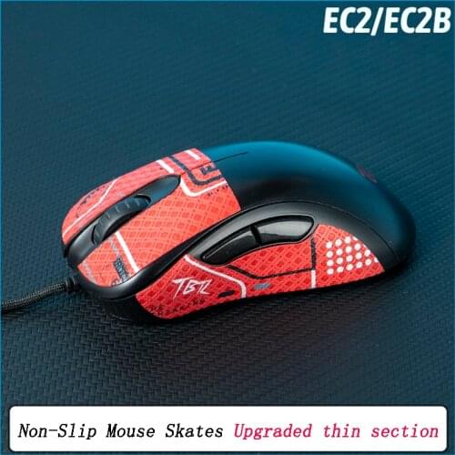 BTL DIY Handmade Non Slip Suck Sweat Mouse Lizard Skin Sticker Grips Skates for Zowie EC2 EC2B Without Mouse Customize