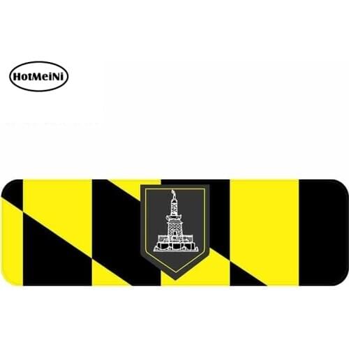 HotMeiNi 13cm x 13cm for Baltimore Flag Car Stickers Funny Car Styling Vinyl Decals Bumper Window Decoration Occlusion scratch