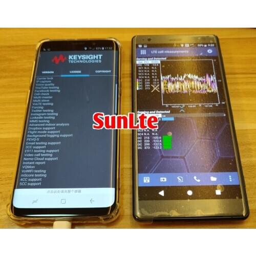 Nemo handy sony XZ2 H8266 test phone -support customize VoLTE-support 4x4 mimo and 5CA