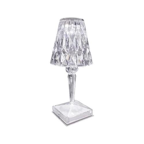 New Modern Diamonds Table Lamp With Touch Switch Warm Romantic Home Restaurant Cafe Decor Portable Charging Desk Night Lights