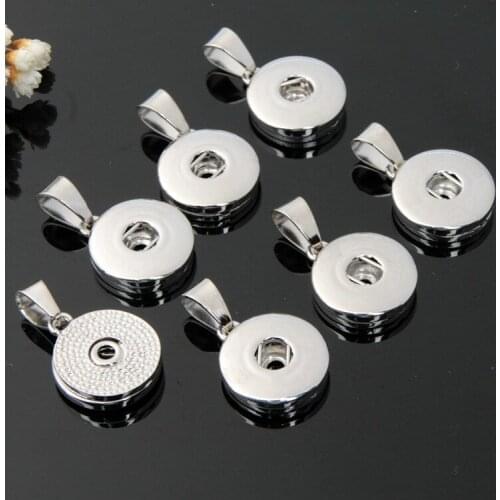 Wholesale 30pcs/lot diy interchaneable snap button findings metal button charm pendant fit 18mm snap button necklace free ship