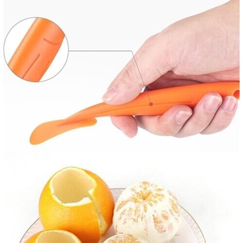 Household Orange Opener Long Handle Orange Peeler 1pc Citrus Can Opener Fruit Vegetable Tool Kitchen Accessories