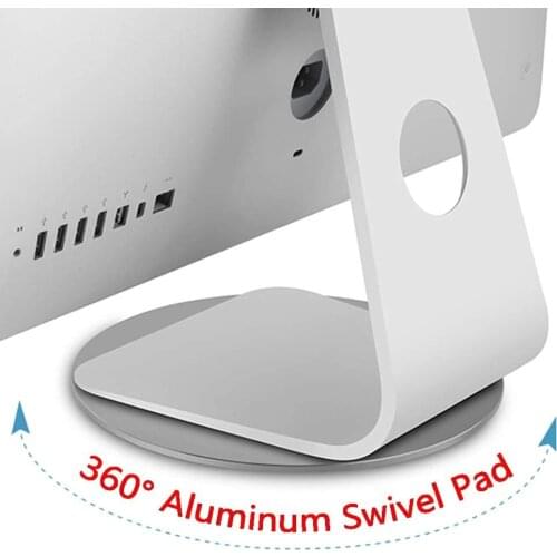 360° Rotation Monitor Stand Holder for Apple iMac 24” 27” Base Dock Universal Monitor Stand Desk for iPad Pro,Air,Mini iPhone 12