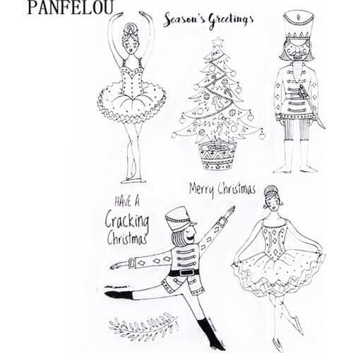 PANFELOU dancers Transparent Clear Silicone Stamp/Seal DIY scrapbooking/photo album 10x14cm clear stamp sheets