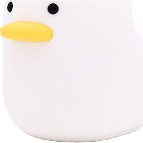 Cute Cartoon Duck Silicone Lamp Baby Timing Feeding Pats Usb Night Light Bedroom Bedside Sleeping Home Decor Fixture Light