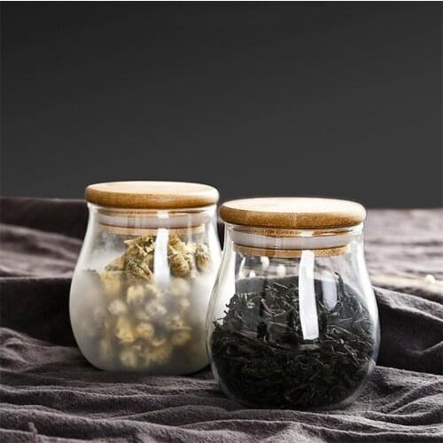 Mini Glass Seasoning Bottle With Cork Lid Portable Canister Transparent Tea Caddy Food Container Spice Jar Candy Storage Tank