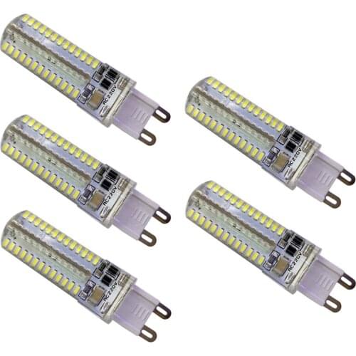 5pcs/lot G9 LED Bulb 104leds SMD3014 AC220V/110V Mini Corn Bulb Chandelier Lamp Spotlight 360degrees Replace Halogen Lamp