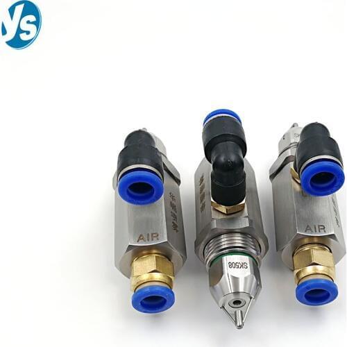 Ultrasonic air atomizing nozzle,ultrasonic air atomizing spray nozzle,dry fog super fine mist ultrasonic nozzle