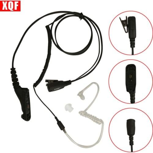 XQF Covert Air Acoustic Earpiece Headset with Mic for Motorola XIR-P8260/8200/8268 XPR6000 Two Way Radio