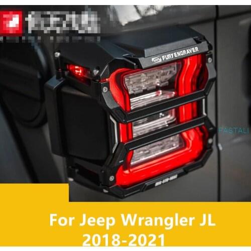 For Jeep Wrangler JL 2018-2021 Taillight cover Rear taillight protection frame decorative cover modification parts