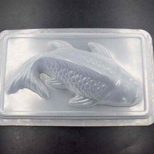 DIY 3D Koi Fish Carp Mold Plastic Jelly Handmade Sugarcraft Mold Cake Pudding Chocolate Mould Baking Tool Tableware