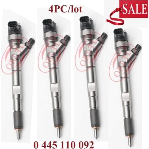 4pc 0445110092 33800-4A000 0 445 110 092 0 445 110 091 0 986 435 154 Common Rail Sprayer Injector For HUYNDAI