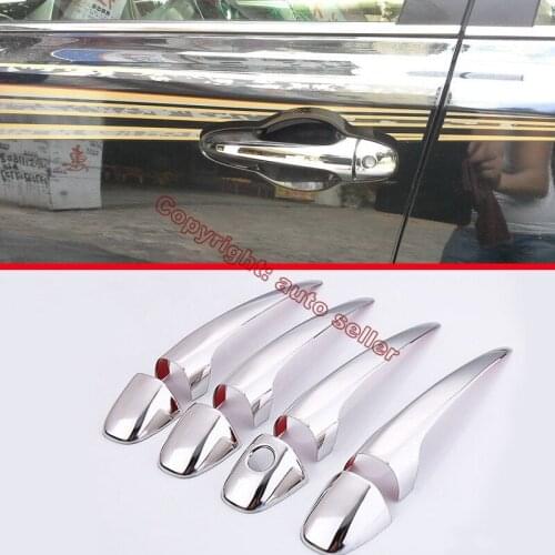 ABS Chrome Car Decoration Door Handle Cover Trim Molding For Toyota RAV4 2016 2017 2018