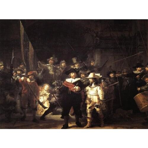 Diamond Painting Full Square/Round The Night Watch Fine Art Famous Painting 5D Daimond Painting Cross Stitch Rhinestones AZ583