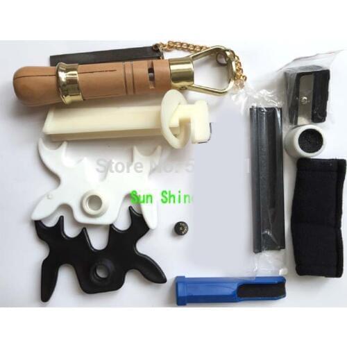 Free shipping Billiards/Snooker cue repairs kit/10pcs in set /Tip sander cue repair tools/cue tips Billiards accessories
