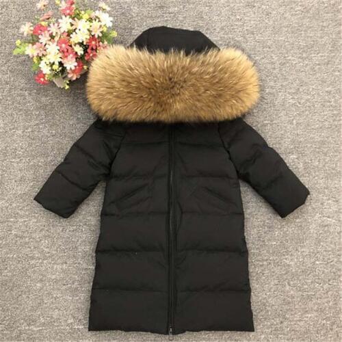 Kids Winter Down Jackets Children Thicken Warm X-Long Outerwear Coat For Toddler Baby Boys Girls 1-10 Years Parkas TX034
