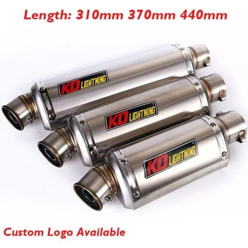 38-51mm Universal Motorcycle Exhaust Muffler Silencer DB Killer Baffle Escape Tip Pipe for DUKE 390 CB400 CB500F YZF-R6 R3