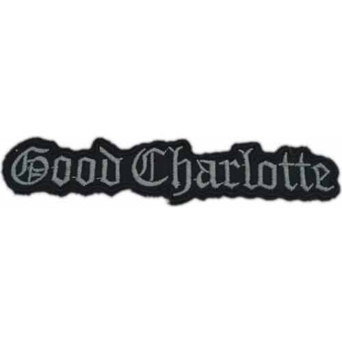 GOOD CHARLOTTE Logo Music Band Iron On/Sew On Patch Tshirt TRANSFER MOTIF APPLIQUE Rock Punk Badge Wholesale x'mas gift