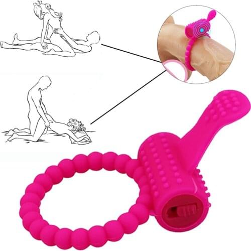 Penis Ring Cock Intense Clit Stimulation Tongue Vibrator Games Sex Fidget Toys For Couple Adults Products Delay Ejaculation Shop