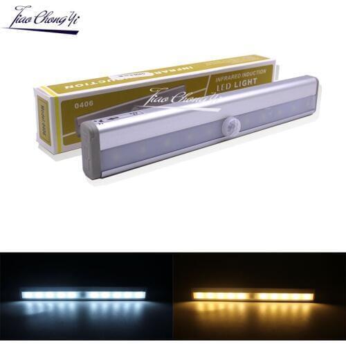 Hot LED Cabinet Light PIR Motion Sensor Closet Battery Wall lamp Rigid Strip Bar Light lamp with motion sensor Emergency light