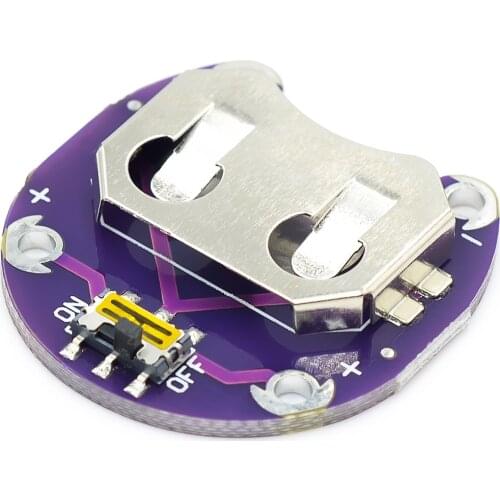 LilyPad Coin Cell Battery Holder CR2032 Battery Mount Module
