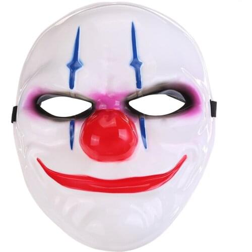 New Dallas/Wolf/Chains/Hoxton Horror Chainsaw Clown Masquerade Mask 4pcs Carnival Cosplay Payday 2 Mask