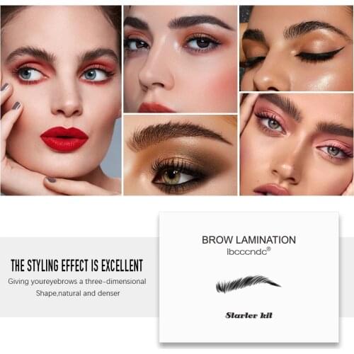 1 Set Semi-pernament Brow Lift Kit Eyebrow Lamination Kit Styling Perming Setting Curling Brow Lamination Beauty Salon