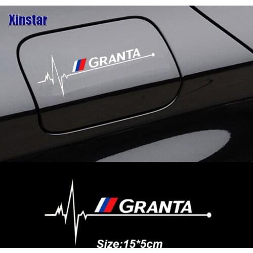 1pc Car oil tank sticker For Lada Granta
