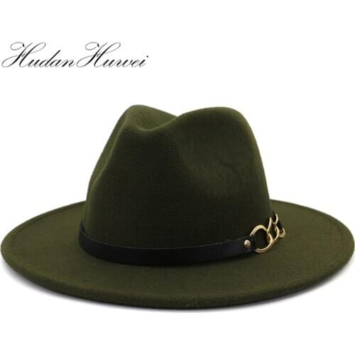 New Women Wool Felt Elegant Fedora Hat Ladies British Solid Wedding Autumn Winter Jazz Church Cap