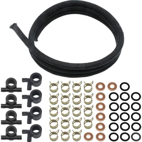 New 1 Set Fuel Injector Return Line Installation Kit Fit 1988-1994 7.3L For Ford IDI 73120 CN Auto Replacement Parts