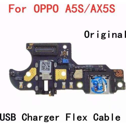 Original USB Charging Charger Port Dock Connector Flex Cable For OPPO A5S / AX5S Replacement Parts