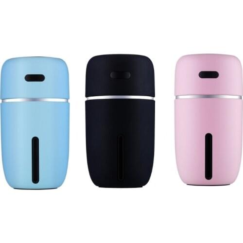 T8DF Personal USB Car Air Humidifier Bottle Spray Humidifier Box Waterless Auto-off w/ Night Light for Home Office Car
