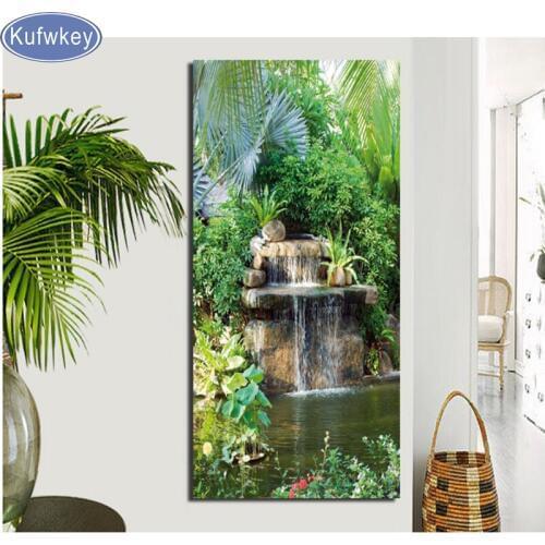 Landscapes square diamond Painting full round drill Embroidery mosaic crystal scenery Living Room Bedroom Aisle Wall Art Decor